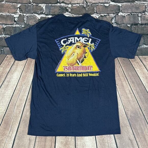 Camel Other - Vintage 1988 Camel Cigarettes 75th Birthday Graphic Tee Mens Large Single Stitch